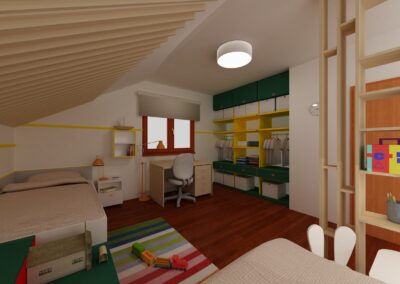 Návrh a realizace rekonstrukce dětského pokoje Dočkalová interiéry